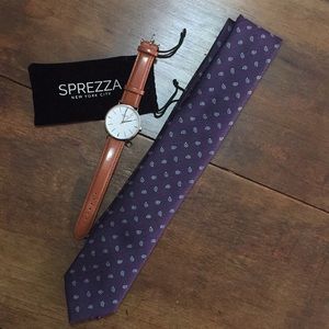 Sprezza watch and tie combo